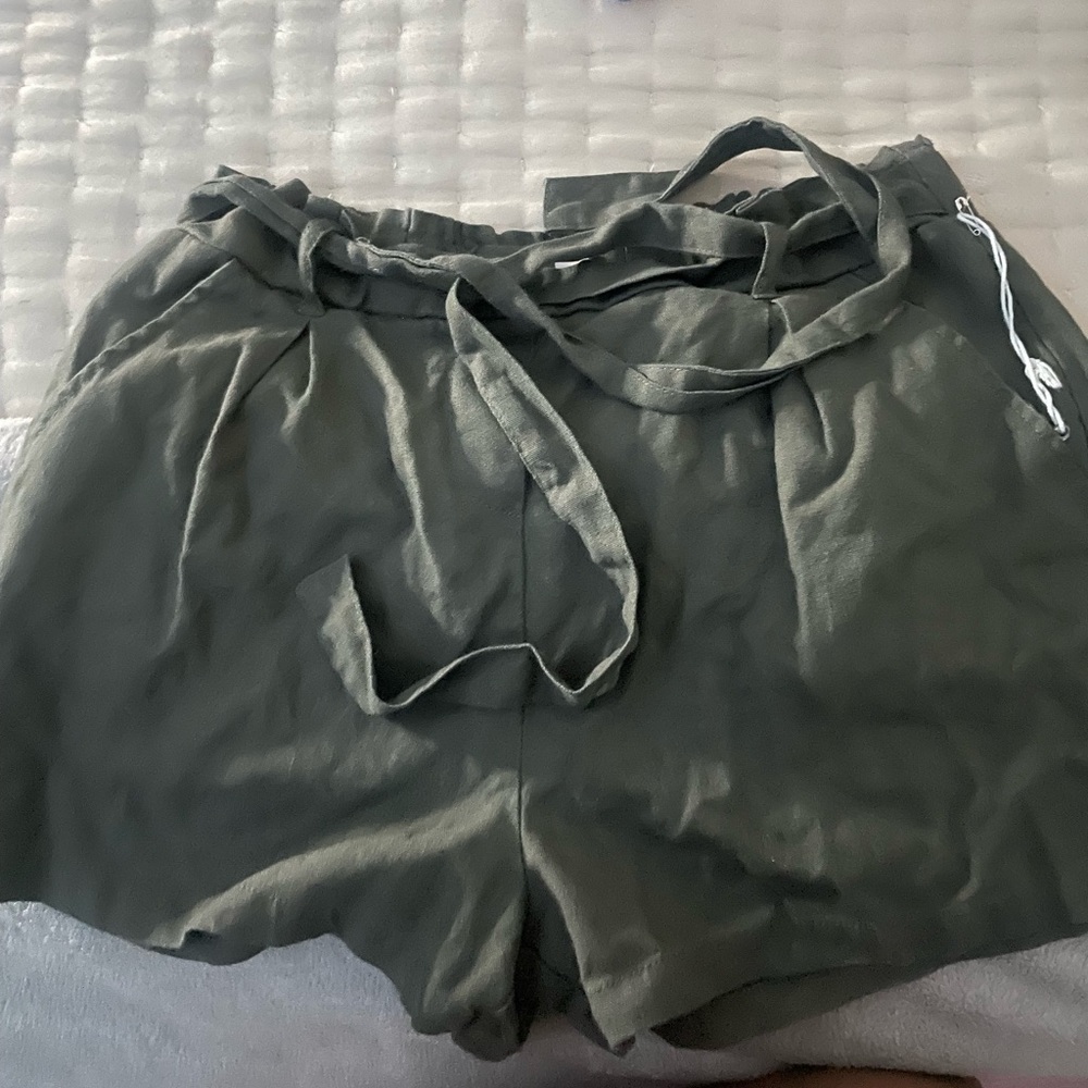 green shorts